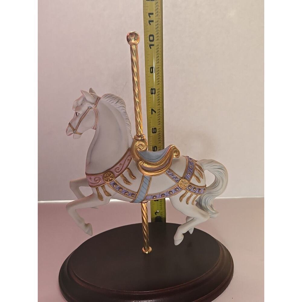 1987 The Franklin Mint Carrousel Magic Horse Figurine By Lynn Lupetti - Picture 14 of 16